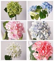 Hydrangea artificielle réaliste en latex hydratant couleur Bourgogne, toucher réel, pour mariage, Saint-Valentin, Nouvel An
