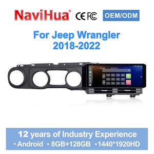 NaviHua 12.3 Inch Android Head Unit Stereo for Jeep Wrangler JL 2018-2022 GPS Navigation Multimedia CarPlay 4GB RAM + 64GB - Product Image 1