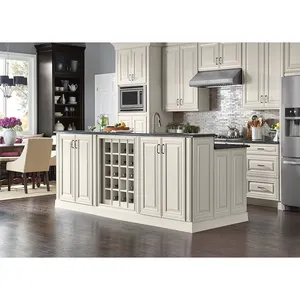Balancier de cuisine en bois, Shaker blanc, personnalisé, armoire avec comptoir, prix d'usine