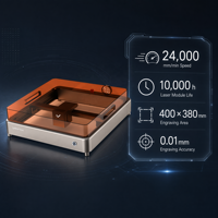 Machine de gravure laser 20W pour pierres tombales, 400x380mm, refroidie par air, de bureau, avec boîtier de sécurité, Graveur Laser pour bois, pierre, tasses