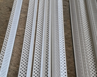 Profilé d'angle en PVC blanc pour plâtrage de cloisons sèches, usage hospitalier, protection d'angle mural, haute résistance, antirouille, construction