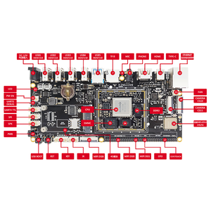 Rongpin RK3399 Rockchip Development Board Six-Core A72 + A53 Android Ubuntu Linux Open Source King3399 Placa de avaliação - Product Image 3