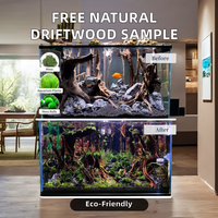 Décoration d'aquarium en bois flotté en gros, racine naturelle, branches assorties, habitat pour reptiles, corail, grande pièce