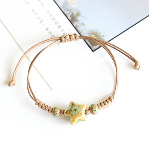 Bracelets tissés en perles de céramique de style ethnique coloré, <span class=keywords><strong>petits</strong></span> <span class=keywords><strong>bijoux</strong></span> pour couples, vente en gros d'usine - Product Image 4