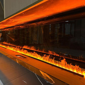 Chimenea Eléctrica Empotrada de Diseño Moderno con Vapor de Agua, Atomización 3D, <span class=keywords><strong>Control</strong></span> por Voz y <span class=keywords><strong>Control</strong></span> Remoto para Uso en Interiores de Villas - Product Image 3