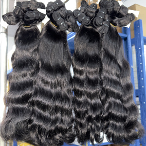 Cabello Rizado Indio 100% Natural Sin Mezclas, Ondulado Natural, Extensiones de Cabello Humano Virgen para el Día a Día - Product Image 2