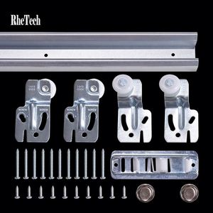Kit de Herrajes para Puerta Corredera WEKIS, de Acero Galvanizado Resistente, para Dormitorio, Cocina, Sala de Estar - Product Image 1
