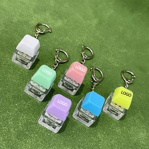 Llavero de Teclado Personalizado con Sonido, de Acrílico Transparente, con Diseños de Ángel, Animal, Fruta, Juguete Antiestrés con Clicker y LED - Product Image 2