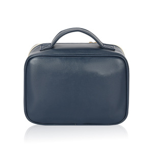 Sac de voyage et de rangement transparent en cuir PU, style patchwork <span class=keywords><strong>minimaliste</strong></span> ouvert, pour cosmétiques - Product Image 2