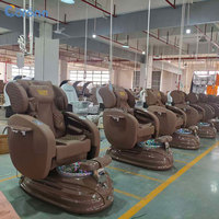 Chaise de manucure et pédicure professionnelle, bain de pieds à jets sans tuyau, fauteuil de massage pour les pieds, chaise de soin des pieds pour salon de manucure