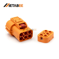 Connecteur EV blindé 5 broches haute tension à boucle de verrouillage 40A 800V CC avec codage A et logique sécurisée pour OBC PDU, câble 6.0mm²