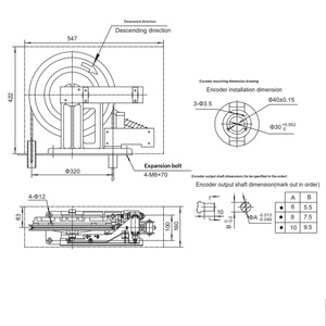 Limiteur de vitesse d'ascenseur en métal Hebei Dongfang Fuda XS1/XS2 Chine Applicable à Kone <span class=keywords><strong>Fujita</strong></span> pour les appartements, les hôtels, les villas, les hôpitaux - Product Image 4