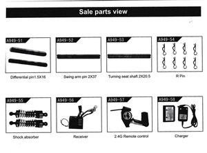 Repuestos para Auto RC Wltoys 1/18, Catálogo de Piezas <span class=keywords><strong>A959</strong></span> (ver Imagen de Detalles del Producto) - Product Image 5