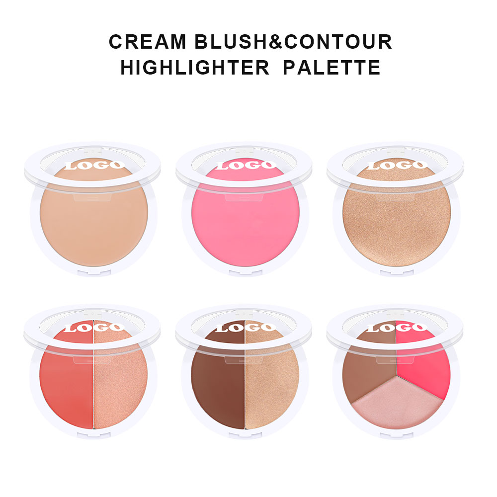Récipient rond blanc avec capuchon transparent