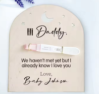 Cartes de souvenir de test de grossesse cadeau surprise pour la naissance d'un nouveau-né à vie cartes d'annonce de grossesse Hi Daddy
