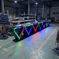 Table de DJ LED RGB DMX étanche, éclairage de scène pour DJ, comptoir de DJ pour bar, boîte de nuit, fête, spectacle