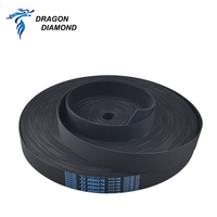 Largeur de courroie de distribution ouverte HTD-3M 15mm 20mm sangle de courroie de Transmission en PU pour découpeuse de gravure Laser Co2