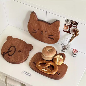 Tagliere in puro legno naturale Set per uso cucina per la preparazione di alimenti per bambini formaggio e tavola Pizza - Product Image 3