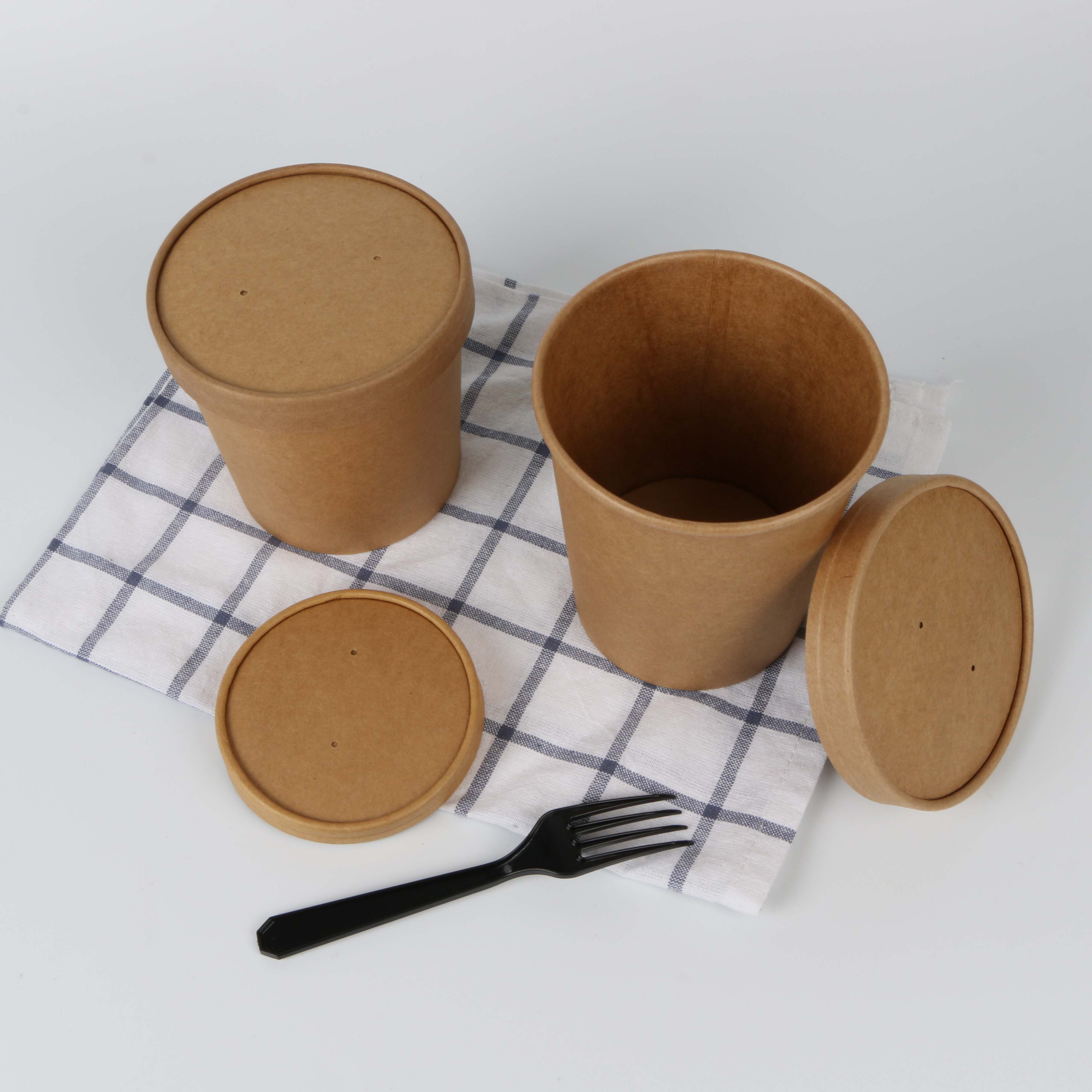 Hot Sale High Quality Eco Friendly Custom Printing 8oz 12oz 16oz 32oz Hot Soup Cup Disposable Instant Paper CupPopular
