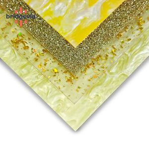 Acrylic Sheet 3mm <b>Thick</b> with Glitter and Gold Flakes for Laser Cutting Crafts Decorative PMMA Plastic Board 1220x2440mm - Product Image 1