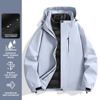Nouvelle veste bomber d'hiver pour homme, décontractée, à capuche, imperméable, rembourrée de duvet, réversible, avec fermeture éclair, doublure amovible, trois en un