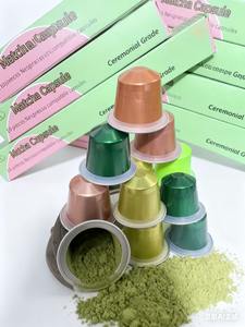 Professionele Groene Thee Poeder Capsules <span class=keywords><strong>Bio</strong></span> Organische Afslankthee Verse Matcha Celemonial Matcha Pods Doos/Zak - Product Image 2