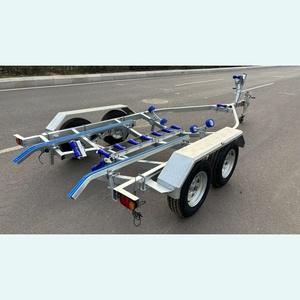 <span class=keywords><strong>Remorque</strong></span> de <span class=keywords><strong>bateau</strong></span> à essieu tandem galvanisée de 5,8 m à chargement facile, prix d'usine, avec authentification CE VIN DOT, adaptée aux bateaux de 5 m - Product Image 3