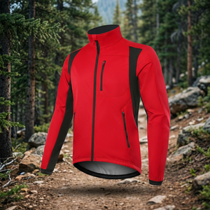 Veste de cyclisme d'hiver pour homme adulte, personnalisable avec logo, softshell, thermique, réfléchissante, imperméable et respirante - Product Image 3