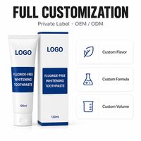 Dentifrice naturel à la menthe, formule blanchissante, anti-caries, nettoyage en profondeur, emballage personnalisé OEM ODM, marque privée, pour usage domestique