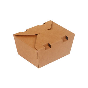 <span class=keywords><strong>Caja</strong></span> desechable para pollo frito estilo coreano, de papel kraft resistente a la grasa, para llevar, ideal para comidas ligeras, ensaladas, arroz y comida rápida. - Product Image 1