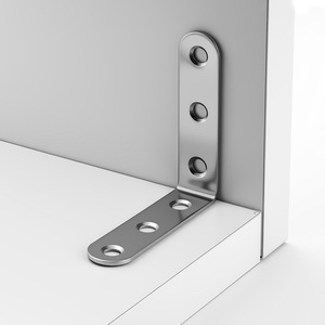 Support d'angle droit en acier inoxydable Sotgu, connecteur de table et de chaise à 90 degrés, support de renforcement pour meubles - Product Image 1