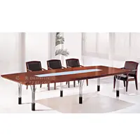 आधुनिक नि: शुल्क डिजाइन अंडाकार आकार का लकड़ी कार्यालय बैठक के कमरे के लिए फर्नीचर दस व्यक्ति सम्मेलन की मेज