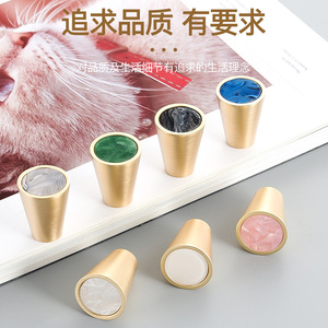 Colorful Cylindrical Furniture Handle Zinc Alloy <b>Drawer</b> Knob Minimalist Design Durable - Product Image 1