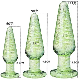 Juguetes Anales de Vidrio Luminoso en 3 Tamaños para Adultos - Product Image 3