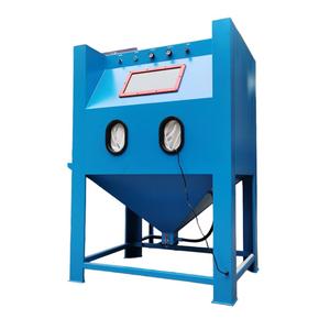 Heavy Duty Manual Burnishing <b>Sandblast</b> Cabinet with Motor for Automotive Parts Restoration and Industrial Hardware Paint Removal - Product Image 1