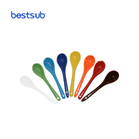 BestSub Großhandel benutzer definierte personal isierte Sublimation Rohlinge Artikel 11oz Foto Keramik Reise Farbe Löffel Kaffeetasse zum Drucken