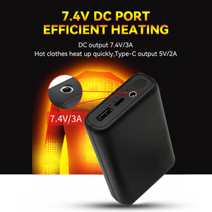 10000mAh 20000mAh 7.4V 3A DC Port nước nóng có thể sạc lại pin gói ngân hàng điện cho cho nước nóng Áo Jacket - Product Image 5