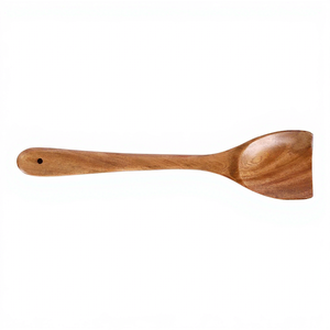 Wooden Spatula Cooking Turner Natural Wood Kitchen Utensil for <b>Non</b> <b>Stick</b> <b>Cookware</b> Stir Frying Sauteing Mixing Serving - Product Image 1