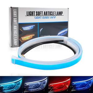 ไฟ LED แบบไดนามิกเรียงลำดับสำหรับไฟหน้า ไฟ DRL สีขาว ไฟเลี้ยวสีเหลืองอำพัน ไฟเตือนนิรภัยกันน้ำ - Product Image 1