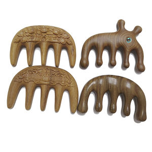 Kerajinan Tangan Kustom Liontin Ukiran Pohon Natal, Tahun Baru Dekorasi Rusa Natal Pijat Gigi Lebar, Liontin Sisir Kebugaran - Product Image 3