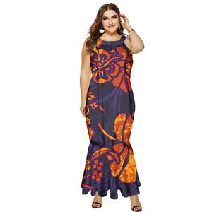 Conceptions de <span class=keywords><strong>tatouage</strong></span> polynésien robe personnalisée imprimé de fleurs femmes Style île du Pacifique Samoan Puletasi nouveau vêtements POD - Product Image 6