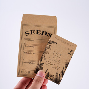 <b>Seed</b> Envelopes with Transparent windows Kraft Paper Self-adhesive Envelopes Vegetable and Plant <b>Storage</b> Bags,sample Bags - Product Image 3