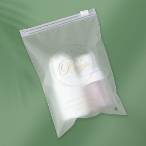 מותאם אישית לסביבה ידידותית קפור פלסטיק ziplock תיק בגדים נקי חולצת טריקו zip נעילת תיק בגד עם הלוגו שלך