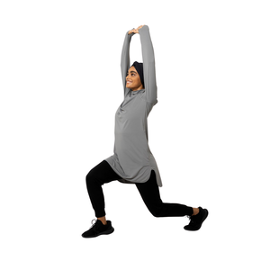 Vêtements de sport modestes musulmans haut de gamme personnalisés pour femmes - Sweat-shirts et pantalons légers, respirants, à séchage rapide en polyester/coton - Product Image 2