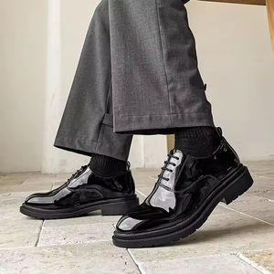 Zapatos Oxford Formales de Cuero para Hombre, Hechos a Mano con Tres Costuras Goodyear, de Alta Calidad y Lujo, Estilo Casual de Negocios, Color Verde Perenne - Product Image 5