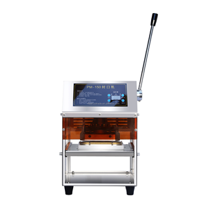 Machine de thermoscellage commerciale de petite taille pour l'emballage de feuilles de <span class=keywords><strong>film</strong></span> d'aluminium et de boîtes de fruits de mer et d'écrevisses à emporter - Product Image 4