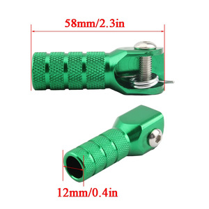 Palanca de Cambios Universal de Aluminio para Motocicleta Zuqing, Accesorio Todoterreno para KTM Kawasaki, Rojo, Naranja, Amarillo, Verde, Azul, Negro, Plateado - Product Image 2