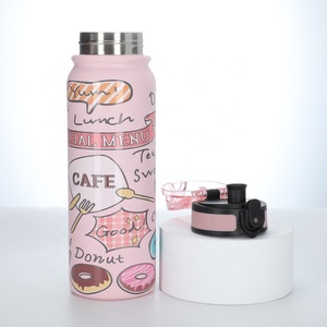 2024 Insulated Water <b>Bottle</b> 16oz Double Wall Stainless Steel Eco Friendly Kids Water <b>Bottle</b> With Straw Kids Water <b>Bottle</b> - Product Image 4