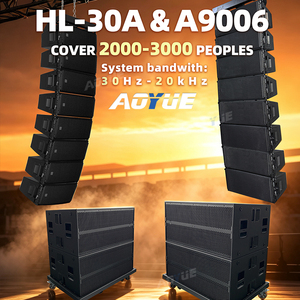 Système audio professionnel avec enceintes Line Array 10 pouces, double caisson de basses 18 pouces, ensemble complet de sonorisation DJ - Product Image 1