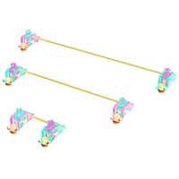 Stabilisateurs mécaniques LED DUROCK V3 Miami Vice Mix à espacement de fils plus étroit, pré-coupés, 1,2 mm 1,6 mm, stabilisateurs de PCB pour ordinateur de bureau